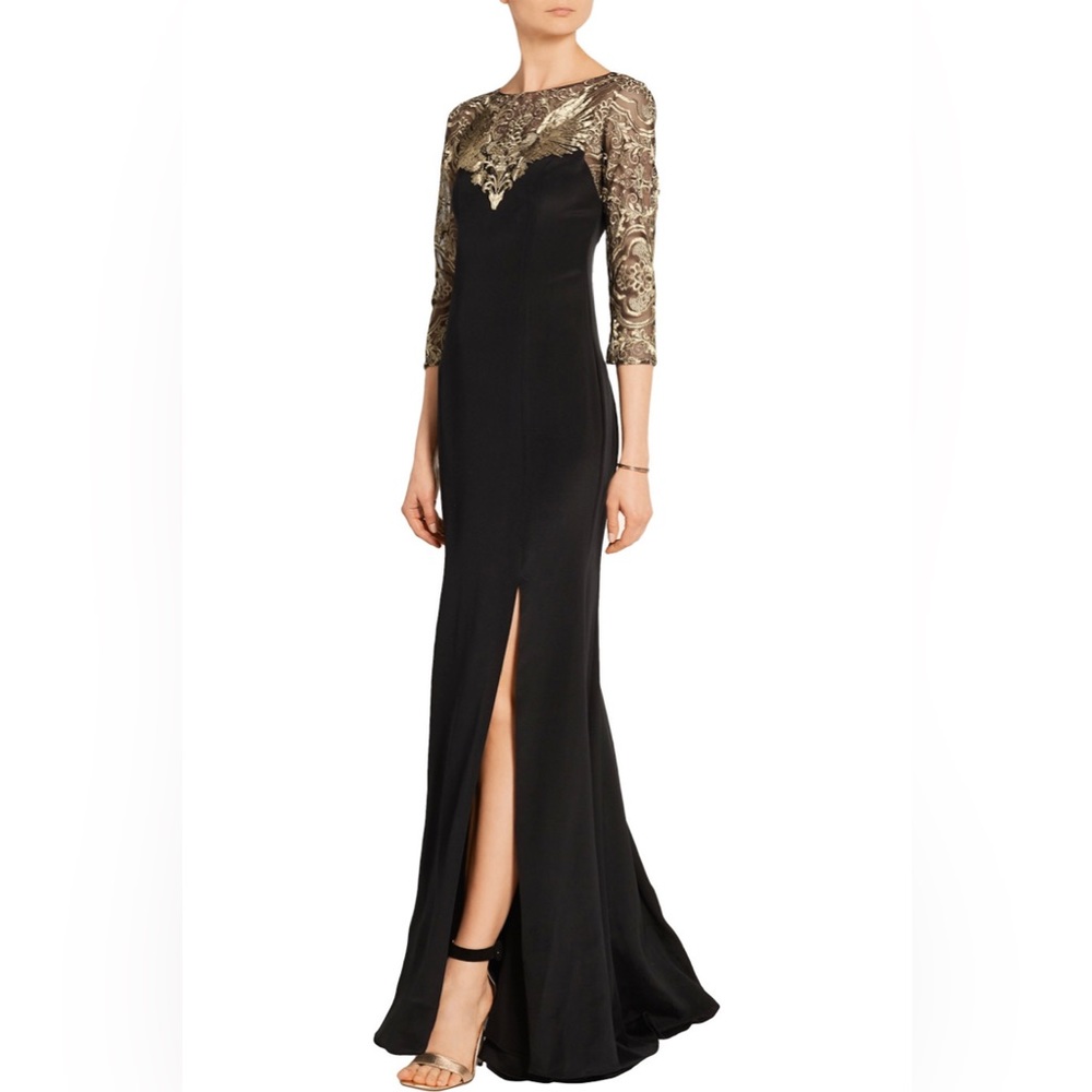 Marchesa Notte Embroidered Formal Gown